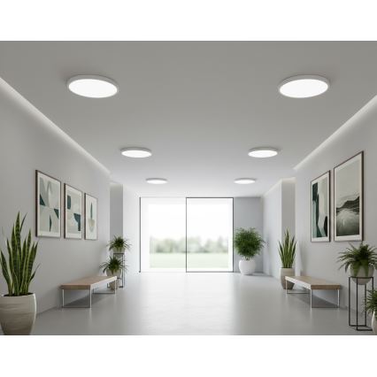 Top Light - Lampa sufitowa LED z czujnikiem ruchu REVIT LED/9/12/18W/230V 3000/4000/6500K śr. 23 cm biała