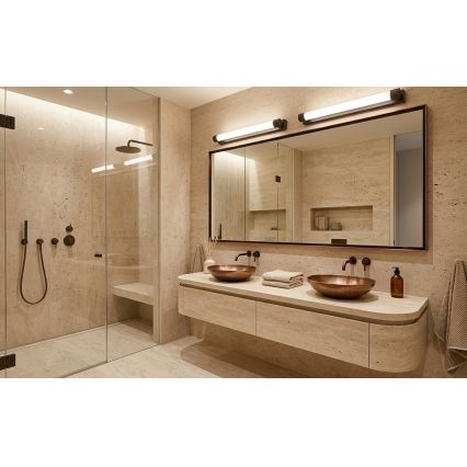 Top Light - Oświetlenie lustra łazienkowego TURIA LED/12W/230V 3000/4000/6500K IP44 60 cm czarne