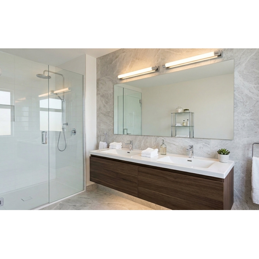 Top Light - LED Oświetlenie lustra łazienkowego TURIA LED/12W/230V 3000/4000/6500K IP44 60 cm błyszczący chrom