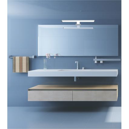 Top Light - LED Oświetlenie lustra TEXAS LED/8W/230V 3000/4000/6500K IP44 40 cm matowe chromowane