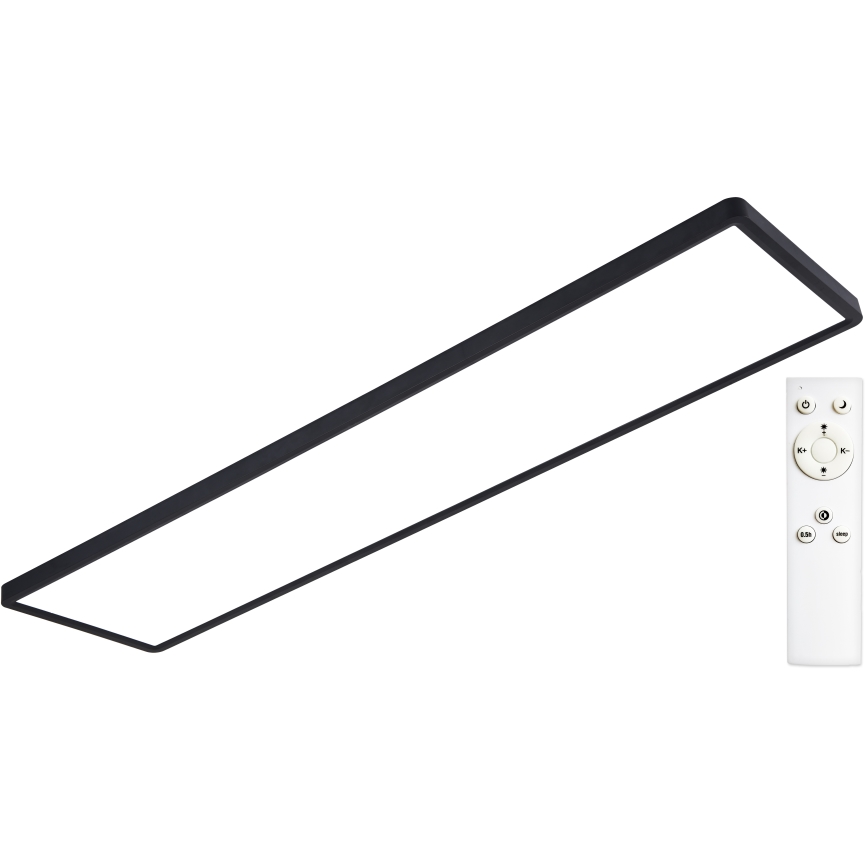 Top Light - LED Panel natynkowy ściemnialny REVIT LED/70W/230V 3000-6500K 120x30 cm czarny + pilot zdalnego sterowania