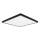 Top Light - LED Plafon łazienkowy ONYX LED/24W/230V IP44 3000/4000/6500K 38x38 cm czarny
