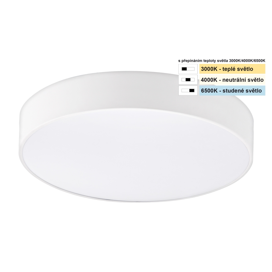 Top Light - LED Plafon łazienkowy PETAL LED/24W/230V IP44 3000/4000/6500K śr. 35 cm biały