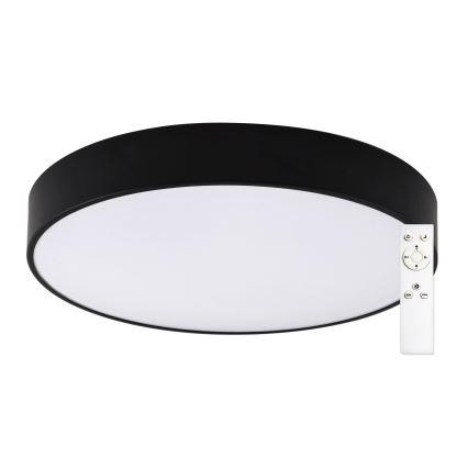 Top Light - LED Ściemnialny plafon łazienkowy PETAL LED/48W/230V IP44 3000-6500K śr. 48 cm czarny + zdalne sterowanie