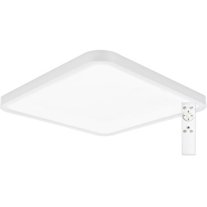 Top Light - LED Plafon ściemnialny REVIT LED/36W/230V 3000-6500K 40x40 cm biały + pilot zdalnego sterowania