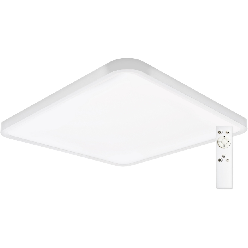 Top Light - LED Plafon ściemnialny REVIT LED/50W/230V 3000-6500K 50x50 cm biały + pilot zdalnego sterowania