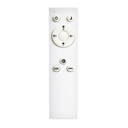 Top Light - LED Plafon ściemnialny REVIT LED/50W/230V 3000-6500K 50x50 cm czarny + pilot zdalnego sterowania