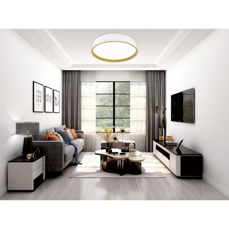 Top Light - LED Plafon ściemnialny DEKOR LED/51W/230V śr. 40 cm 3000-6500K+ pilot zdalnego sterowania