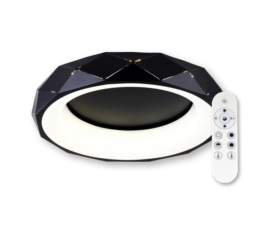 Top Light - LED Plafon ściemnialny LED/45W/230V czarne + +pilot