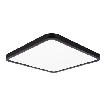 Top Light - LED Plafon ściemnialny REVIT LED/36W/230V 3000-6500K 40x40 cm czarny + pilot zdalnego sterowania