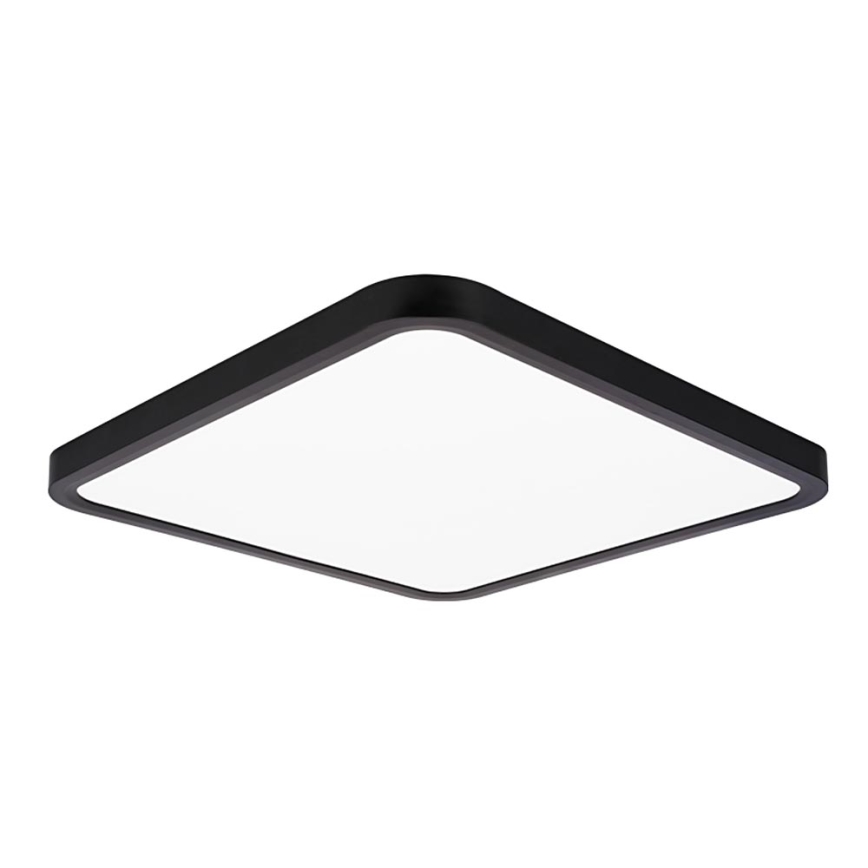 Top Light - LED Plafon ściemnialny REVIT LED/36W/230V 3000-6500K 40x40 cm czarny + pilot zdalnego sterowania