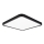 Top Light - LED Plafon ściemnialny REVIT LED/36W/230V 3000-6500K 40x40 cm czarny + pilot zdalnego sterowania
