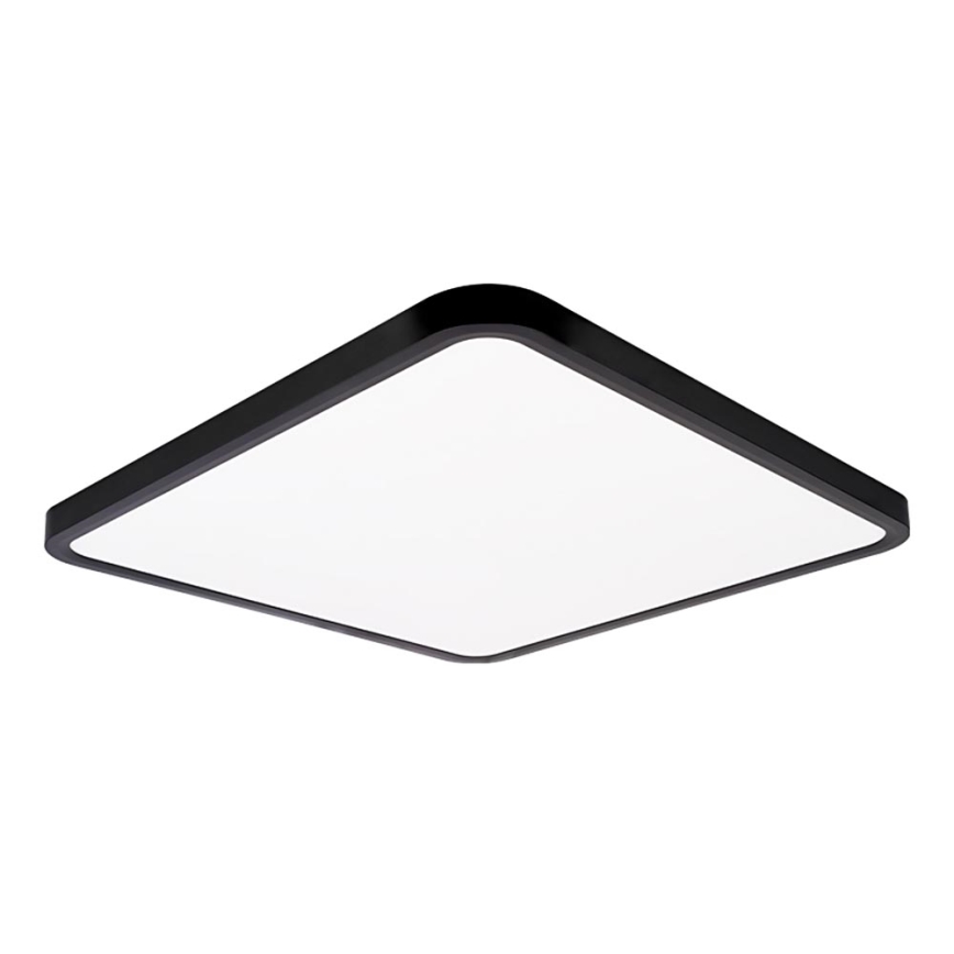 Top Light - LED Plafon ściemnialny REVIT LED/50W/230V 3000-6500K 50x50 cm czarny + pilot zdalnego sterowania