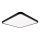 Top Light - LED Plafon ściemnialny REVIT LED/50W/230V 3000-6500K 50x50 cm czarny + pilot zdalnego sterowania