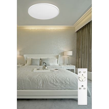 Top Light - LED Plafon ściemnialny REVIT LED/70W/230V 3000-6500K śr. 75 cm biały + pilot zdalnego sterowania