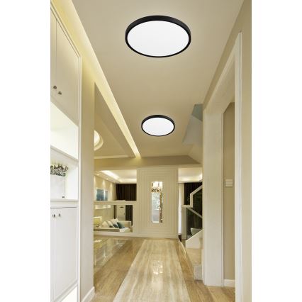 Top Light - LED Plafon ściemnialny REVIT LED/70W/230V 3000-6500K śr. 75 cm czarny + pilot zdalnego sterowania