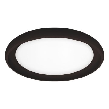 Top Light - LED Plafon ściemnialny SALERNO LED/60W/230V 3000-6500K śr. 60 cm czarny + zdalne sterowanie