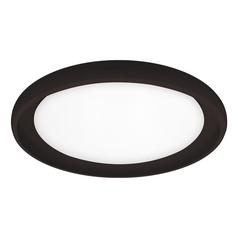 Top Light - LED Plafon ściemnialny SALERNO LED/60W/230V 3000-6500K śr. 60 cm czarny + zdalne sterowanie