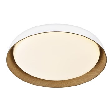 Top Light - LED Plafon ściemnialny SATELLITE LED/36W/230V 3000-6500K śr. 43 cm biały/brązowy + pilot zdalnego sterowania