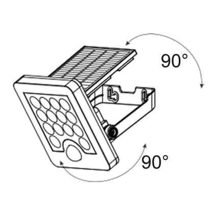 Top Light - LED Reflektor ścienny solarny HELEON S LED/5W/3,7V IP65 4000K