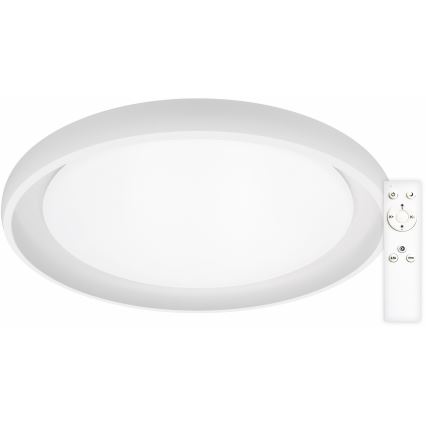 Top Light - LED Plafon ściemnialny SALERNO LED/60W/230V 3000-6500K śr. 60 cm biały + zdalne sterowanie