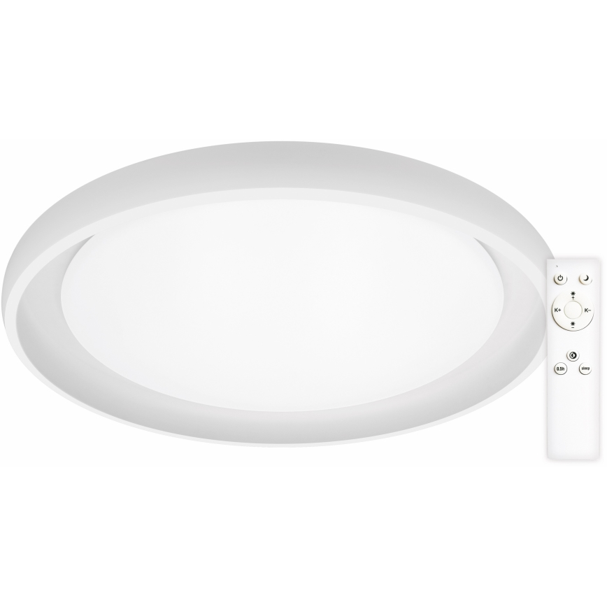Top Light - LED Plafon ściemnialny SALERNO LED/60W/230V 3000-6500K śr. 60 cm biały + zdalne sterowanie