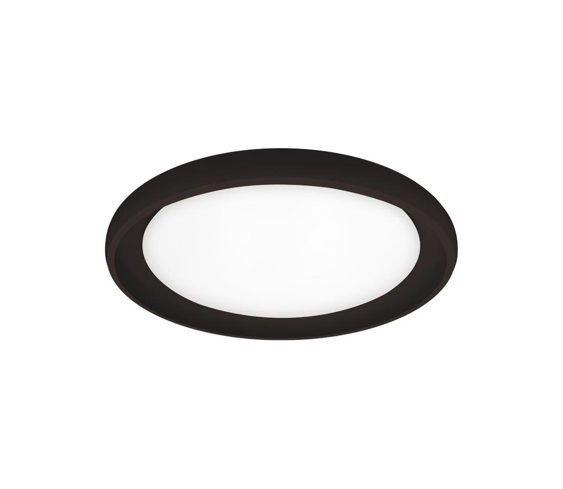 Top Light - LED Ściemn. Plafon SALERNO LED/60W/230V 3000-6500K czarny + pilot