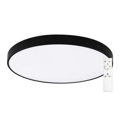 Top Light - LED ściemnialna łazienkowa oprawa sufitowa PETAL LED/60W/230V 3000-6500K IP44 Ø 59 cm czarna + pilot zdalnego sterowania