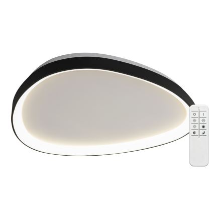 Top Light - ściemnialna lampa sufitowa ECLIPSE LED/55W/230V 3000-6500K, średnica 60 cm, czarna + pilot zdalnego sterowania