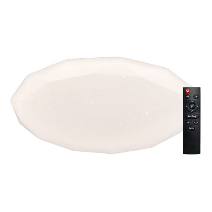 Top Light - ściemnialna lampa sufitowa LED do łazienki SPARKLE LED/60W/230V 3000-6500K IP44 śr. 49 cm biała + pilot zdalnego sterowania