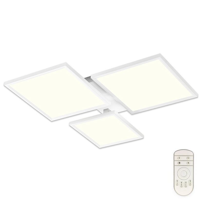 Top Light - LED Ściemnialny żyrandol natynkowy MERKUR LED/50W/230V 3000-6500K biała + + Pilot zdalnego sterowania