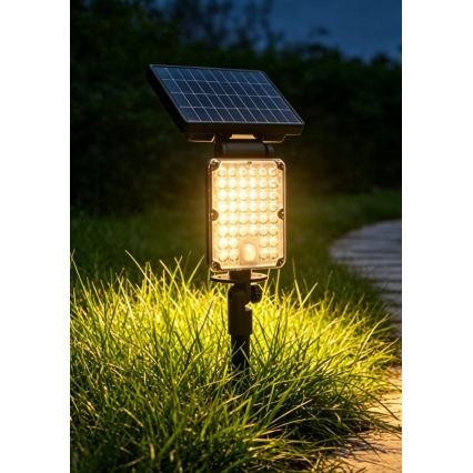 Top Light - LED solarne oświetlenie z czujnikiem 3 w 1 ZENITH LED/10W/3,7V 3000/4000/6500K IP54 2400 mAh