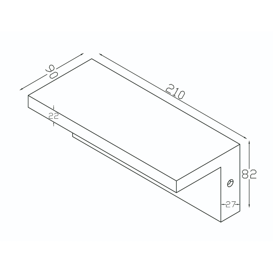 Top Light - LED zewnętrzny kinkiet z czujnikiem ruchu ELON LED/10W/230V 3000/4000/6000K IP54 czarny