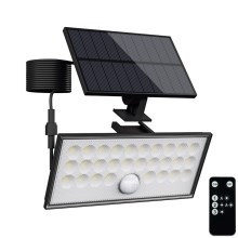 Top Light - LED Zewnętrzny naświetlacz solarny z czujnikiem HELEON VARIO LED/8W/3,7V IP65 4000K + zdalne sterowanie