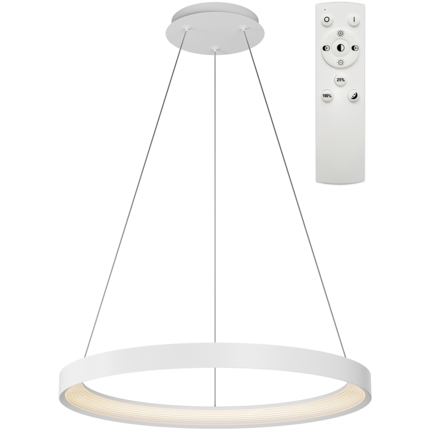 Top Light - LED Żyrandol ściemnialny na lince ORBIT LED/40W/230V 3000-6500K śr. 50 cm biały + pilot zdalnego sterowania