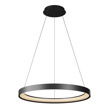 Top Light - LED Żyrandol ściemnialny na lince ORBIT LED/40W/230V 3000-6500K śr. 50 cm czarny + pilot zdalnego sterowania
