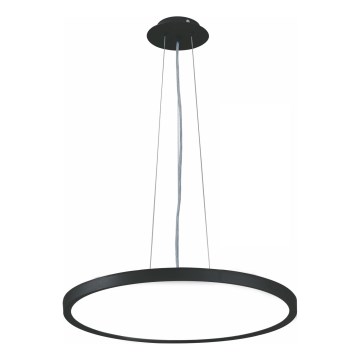 Top Light - LED Żyrandol ściemnialny na lince REVIT LED/50W/230V 3000-6500K śr. 60 cm czarny + zdalne sterowanie