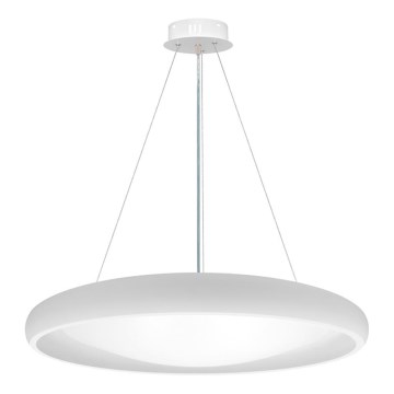 Top Light - LED Żyrandol ściemnialny na lince SALERNO LED/60W/230V 3000-6500K śr. 60 cm biały + zdalne sterowanie