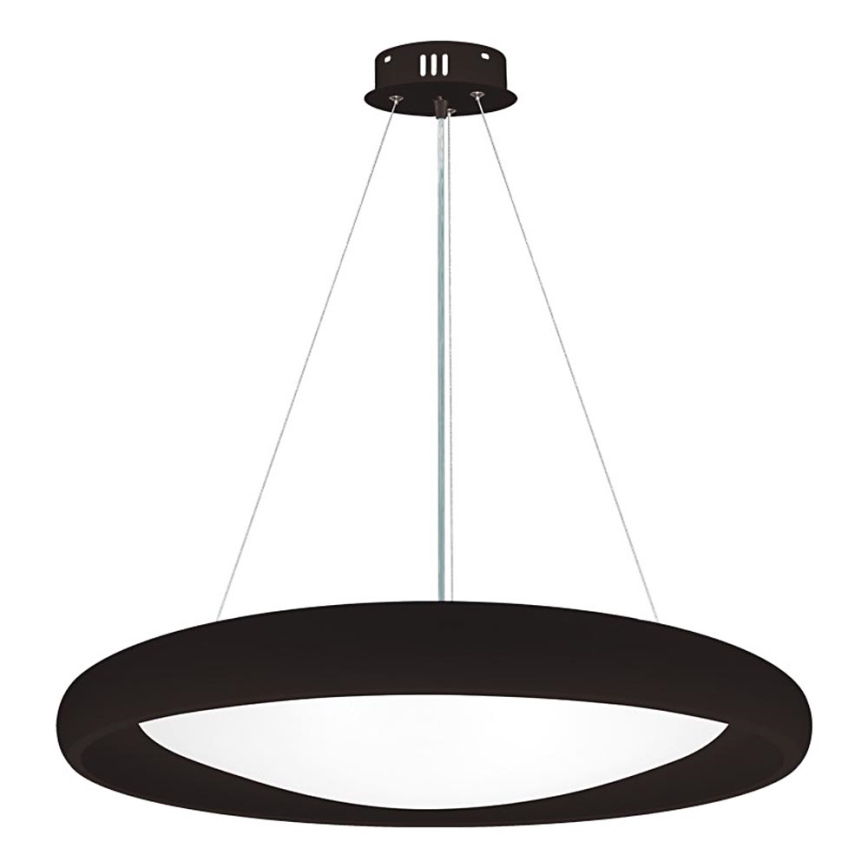 Top Light - LED Żyrandol ściemnialny na lince SALERNO LED/60W/230V 3000-6500K śr. 60 cm czarny + zdalne sterowanie
