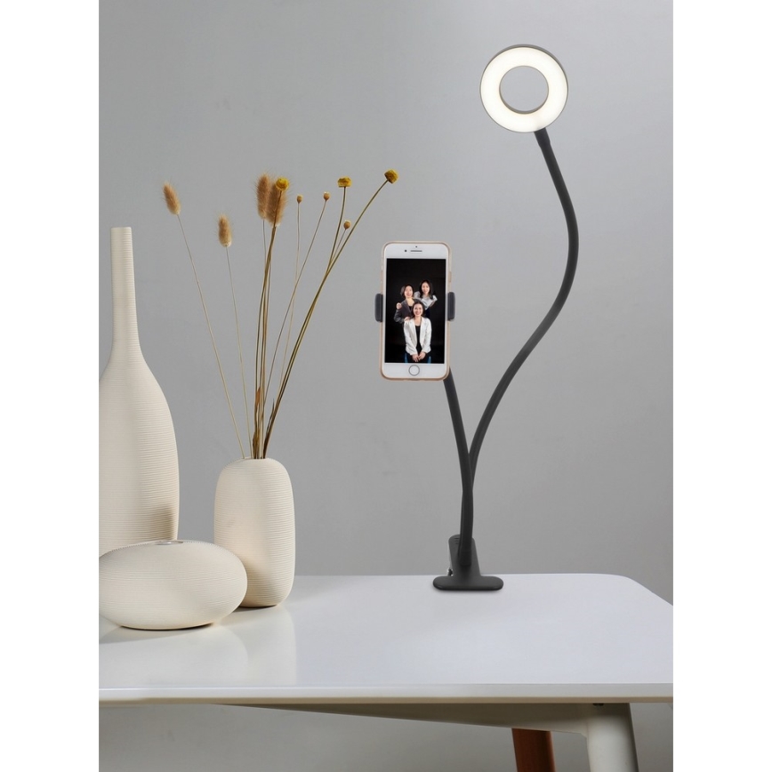 Top Light Neck C - LED Lampa stołowa ściemnialna z uchwytem NECK LED/5W/230V czarne