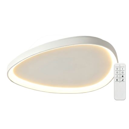 Top Light - LED Ściemnialna lampa sufitowa ECLIPSE LED/55W/230V 3000-6500K śr. 60 cm biała + zdalne sterowanie