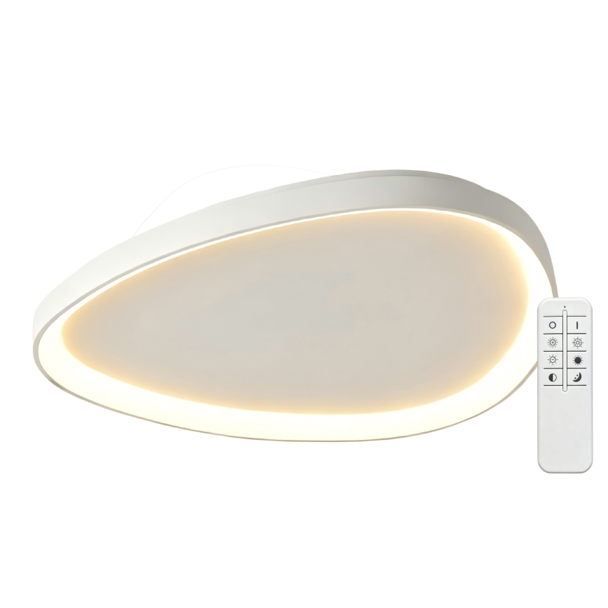 Top Light - LED Ściemnialna lampa sufitowa ECLIPSE LED/55W/230V 3000-6500K śr. 60 cm biała + zdalne sterowanie
