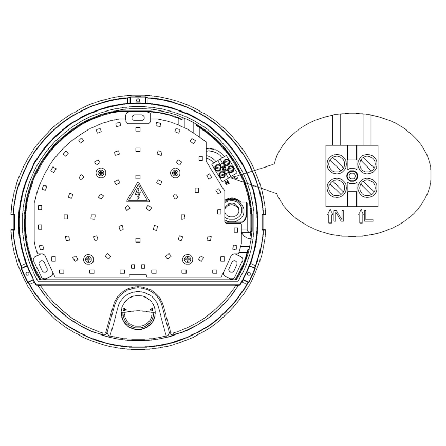 Top Light - Zewnętrzny kinkiet LED z czujnikiem ruchu i zmierzchu BARI LED/15W/230V 4000K IP54