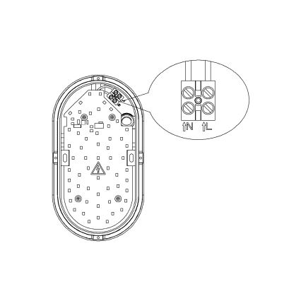 Top Light - Kinkiet zewnętrzny LED BARI LED/15W/230V 4000K IP54