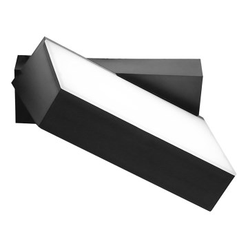 Top Light - Zewnętrzny kinkiet LED FLIP LED/12W/230V 3000/4000/6000K IP54 czarny