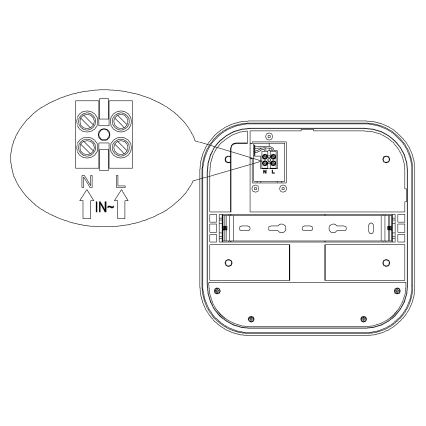 Top Light - zewnętrzny kinkiet LED z czujnikiem ruchu i zmierzchu BARI LED/20W/230V 4000K IP65