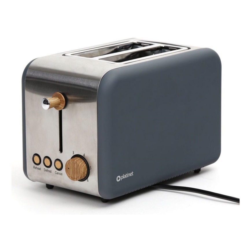 Toster z dwoma otworami 900W/230V stal nierdzewna/szary