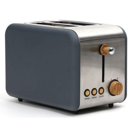 Toster z dwoma otworami 900W/230V stal nierdzewna/szary