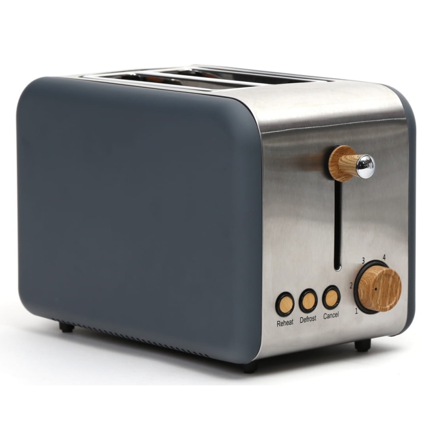 Toster z dwoma otworami 900W/230V stal nierdzewna/szary