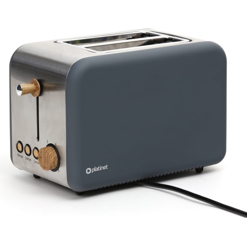 Toster z dwoma otworami 900W/230V stal nierdzewna/szary